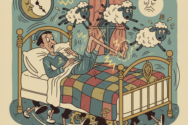 Illustration for Why Your Legs Won't Sleep: The Science of RLS and Limb Movements