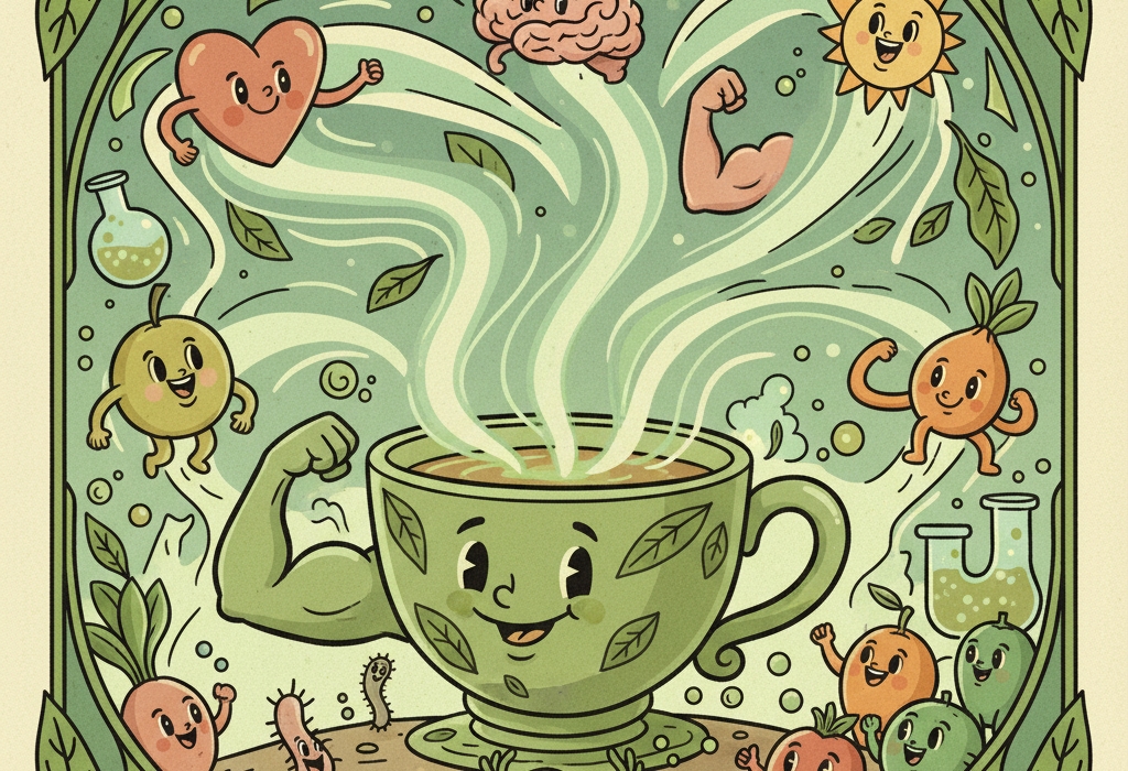 Illustration for Green Tea Extract: What Science Says About Weight, Brain, and Skin Health