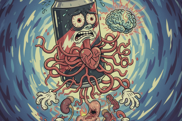 Illustration for The Science of Energy Drinks: How They Affect Your Heart, Brain, and Body