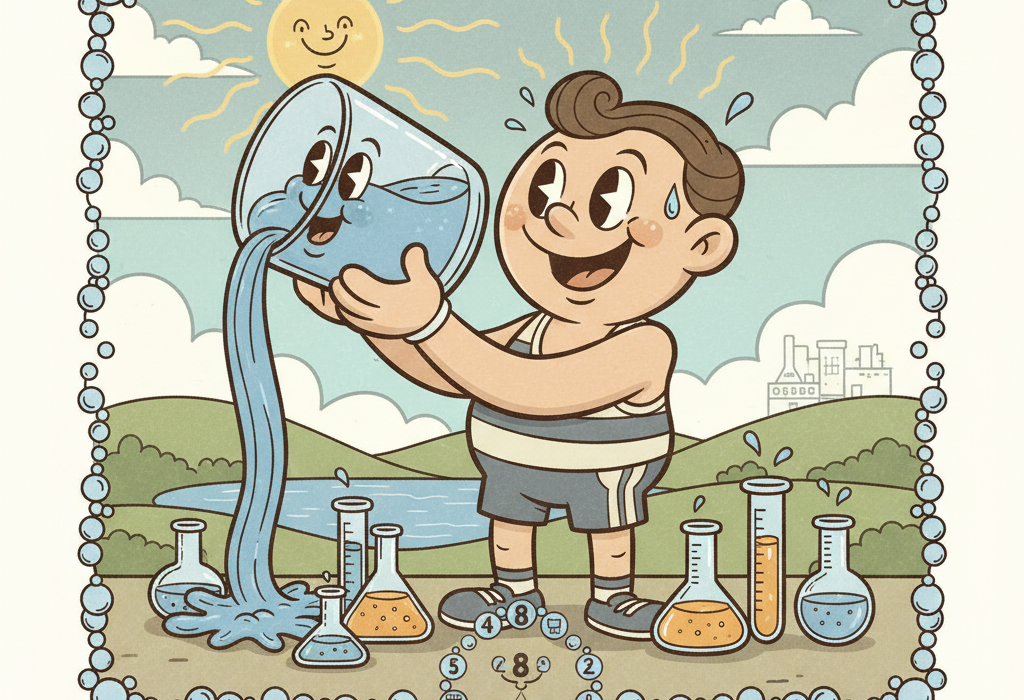 Illustration for How Much Water Should You Actually Drink? Science vs. The 8-Glass Myth