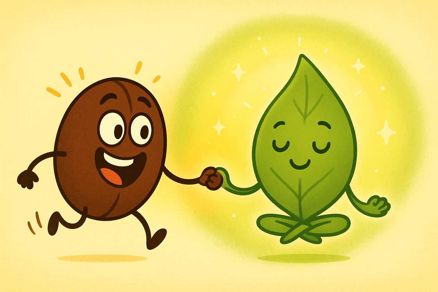 Caffeine and L-theanine work together like a balanced team. Caffeine brings the alertness, and L-theanine adds a sense of calm, creating a focused and relaxed feeling.