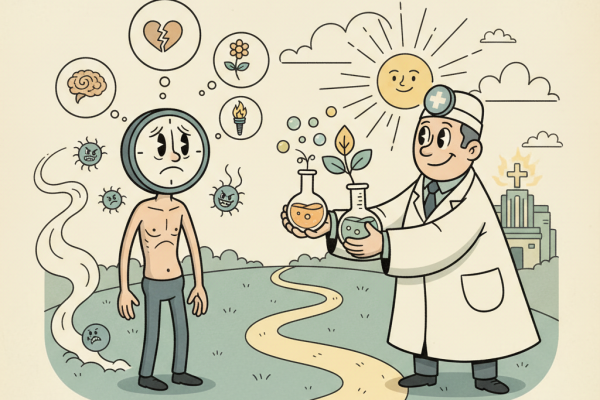 Illustration for What Science Actually Says About Long COVID Symptoms and Treatment