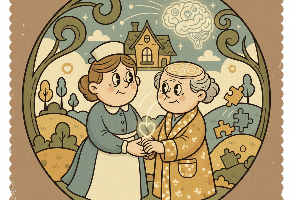 Illustration for The Science of Dementia Caregiving: What Research Says About Stress, Sleep, and Support