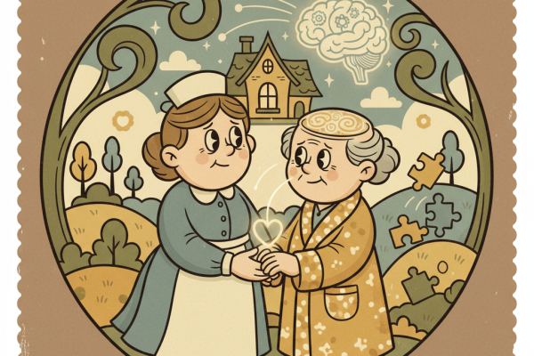 Illustration for The Science of Dementia Caregiving: What Research Says About Stress, Sleep, and Support