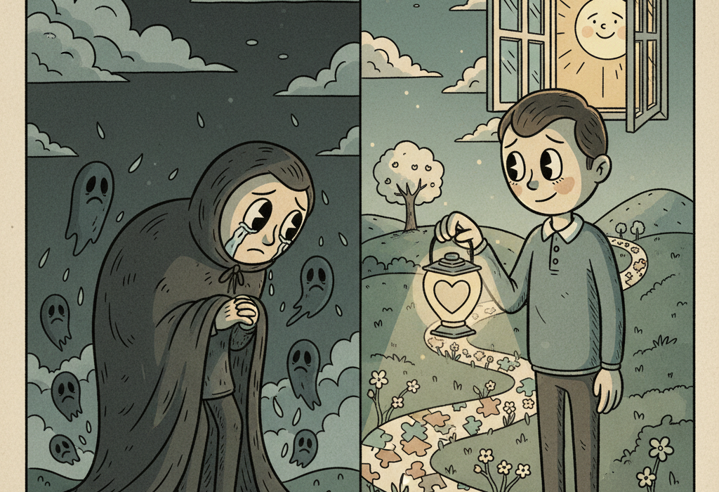 Illustration for What Science Actually Says About Coping With Grief and Loss