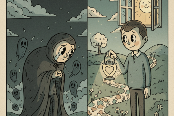 Illustration for What Science Actually Says About Coping With Grief and Loss