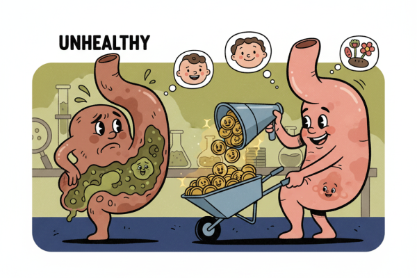 Illustration for What Science Actually Says About Fecal Transplants for Gut Health