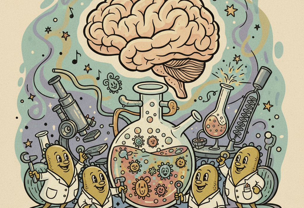 Illustration for Can Gut Bacteria Improve Your Mood? The Science of Psychobiotics