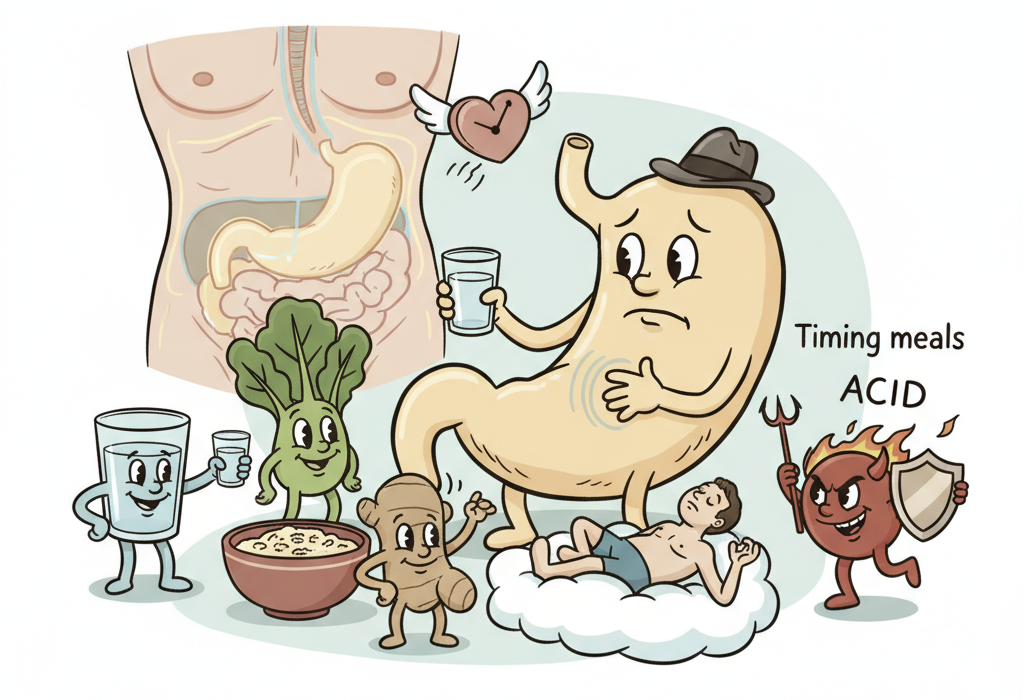 Illustration for What Science Actually Says About Managing GERD and Acid Reflux