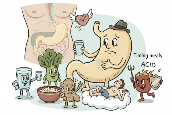 Illustration for What Science Actually Says About Managing GERD and Acid Reflux