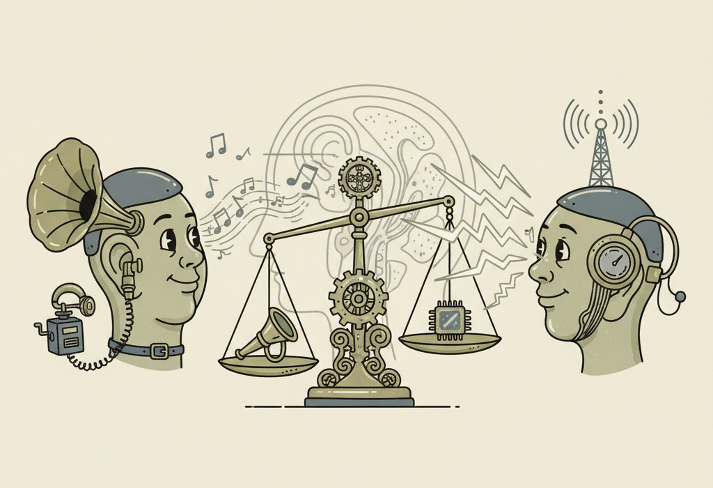 Illustration for Hearing Aids vs. Cochlear Implants: What the Latest Science Actually Says