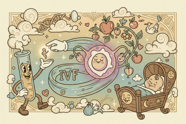 Illustration for What Science Actually Says About IVF and Pregnancy Success