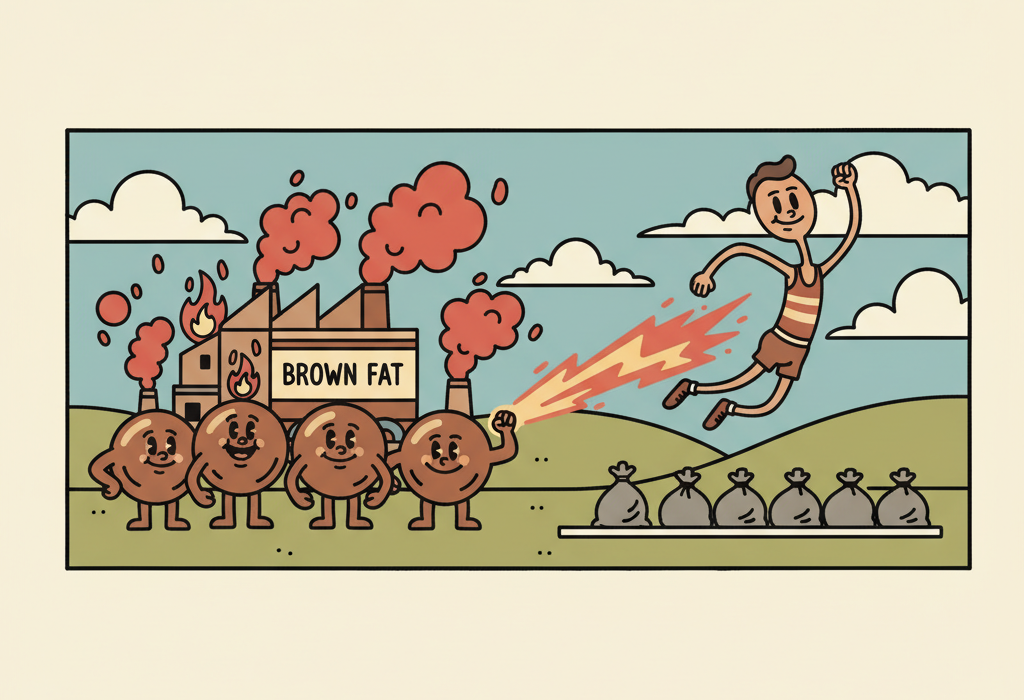 Illustration for How Brown Fat Actually Affects Weight Loss: What Science Says