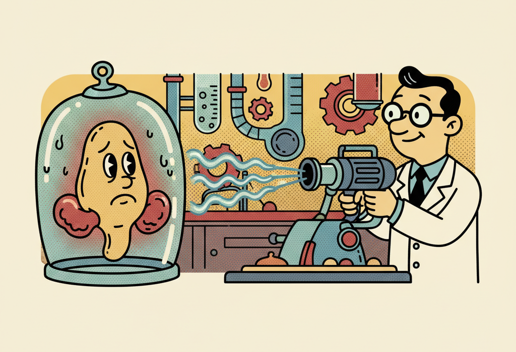 Illustration for Laser Therapy for Enlarged Prostate: What the Science Says