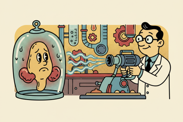 Illustration for Laser Therapy for Enlarged Prostate: What the Science Says