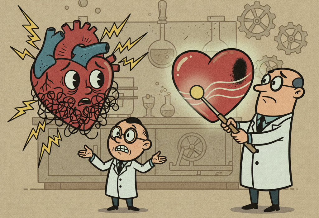 Illustration for How Science Actually Treats Heart Arrhythmias: Medications vs. Ablation