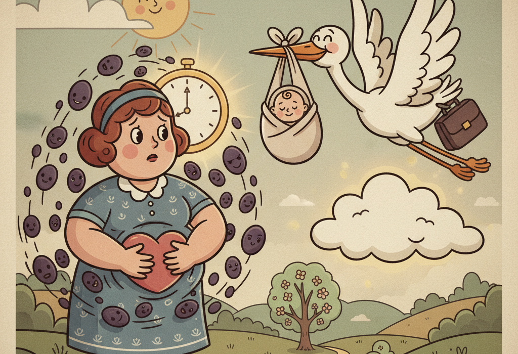 Illustration for What Science Actually Says About PCOS and Pregnancy