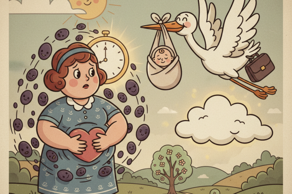 Illustration for What Science Actually Says About PCOS and Pregnancy