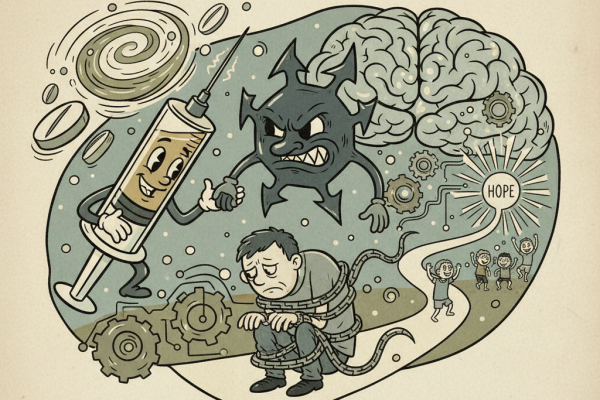 Illustration for How Science Actually Treats Opioid Addiction: What Research Shows