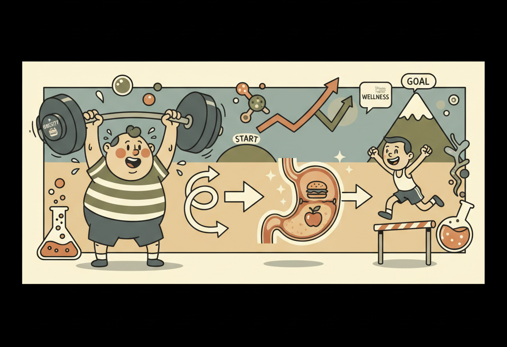 Illustration for What Science Actually Says About Weight Loss and Obesity