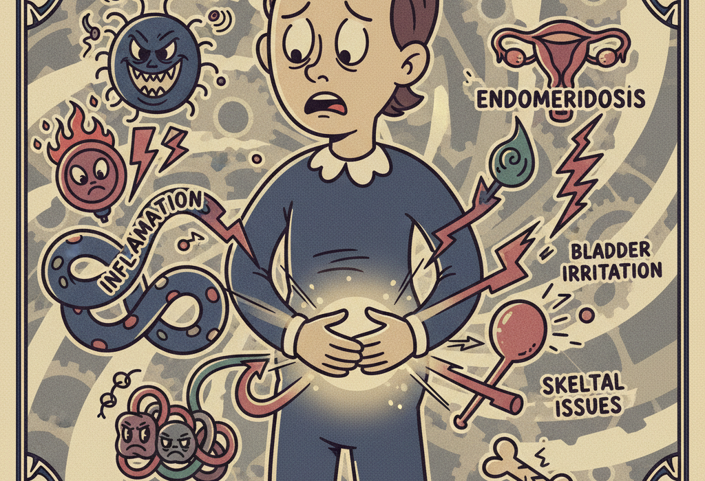 Illustration for Understanding Pelvic Pain: What Science Says About the Causes