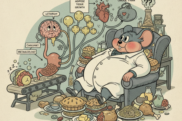 Illustration for What Happens When We Eat Too Much? The Science of Long-Term Overfeeding