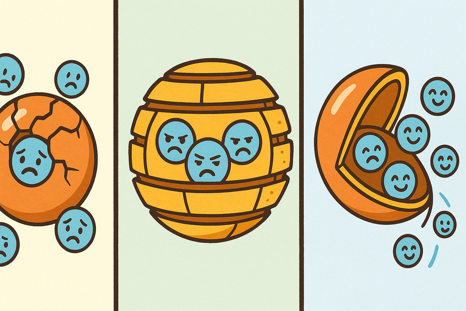 Microcapsule walls need to be just right. If too weak, the contents leak out early. If too strong, they never release at all.