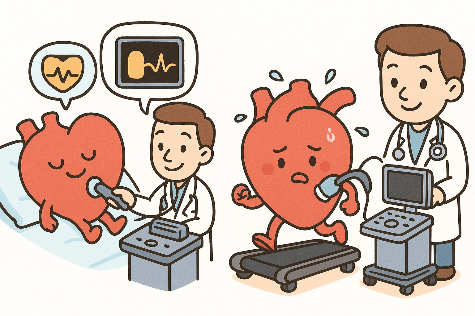 Imaging stress tests, like an echocardiogram, let doctors see pictures of your heart's movement and blood flow both at rest and after exercise. This helps them find hidden problems that only appear when your heart is working hard.