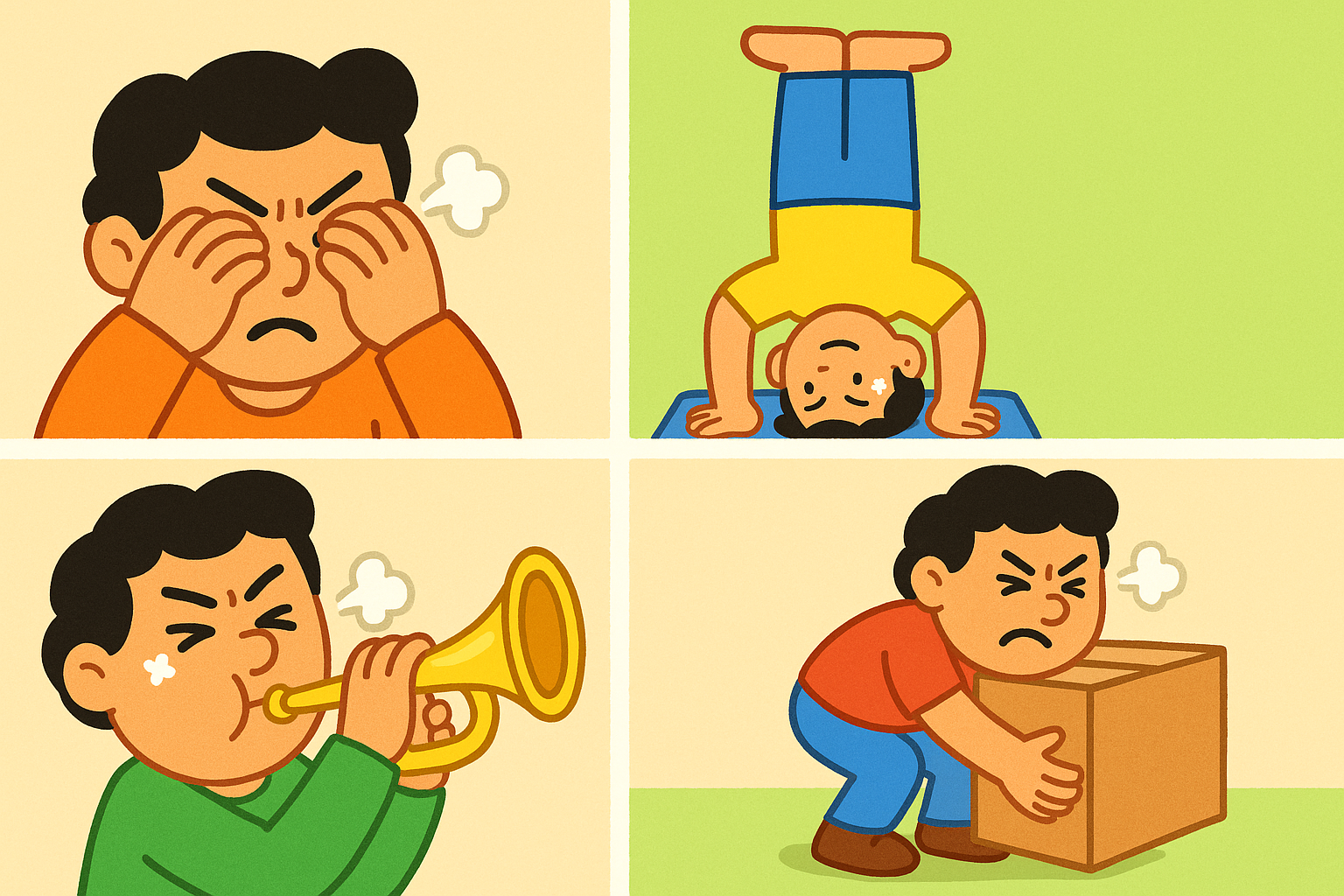 Simple daily activities like rubbing your eyes, doing headstands, playing a wind instrument, or heavy lifting can temporarily raise the pressure inside your eyes.