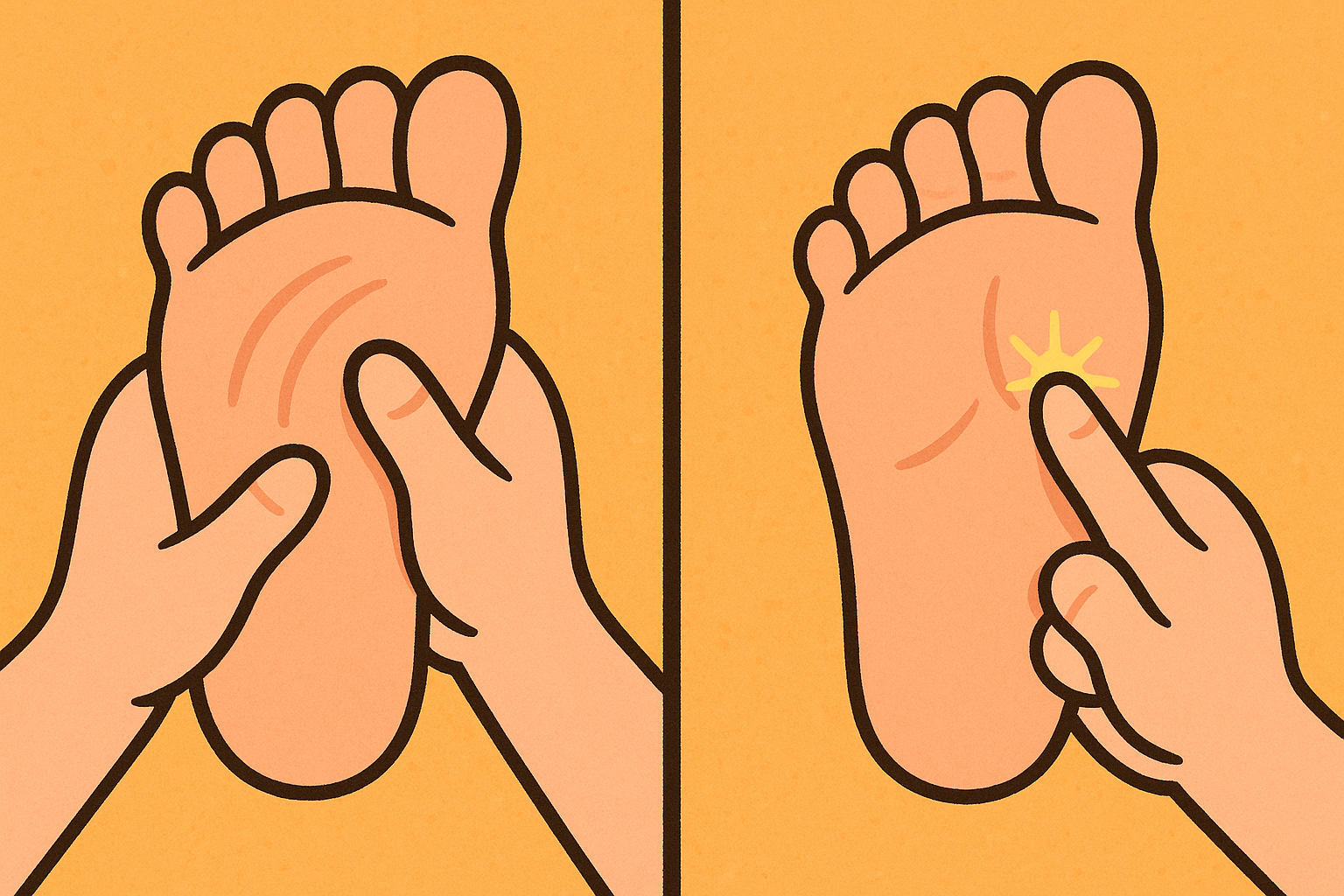 While a general foot massage relaxes muscles with broad strokes, reflexology uses targeted pressure on specific points to stimulate nerve pathways.