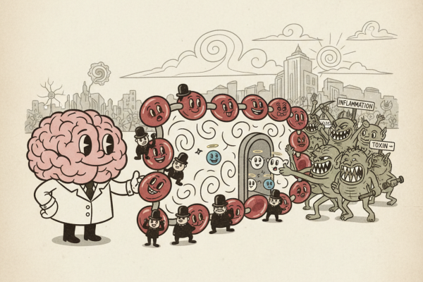 Illustration for How the Blood-Brain Barrier Protects Your Brain (And What Happens When It Leaks)