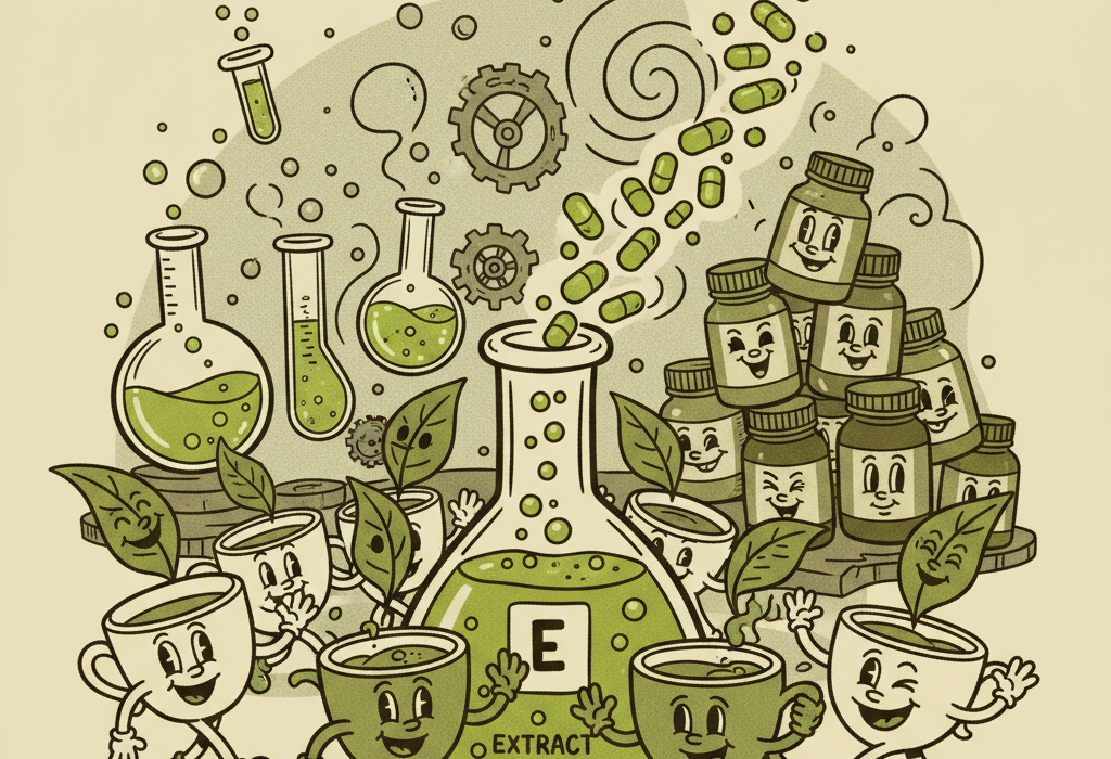 Illustration for What Science Actually Says About Green Tea Extract Supplements