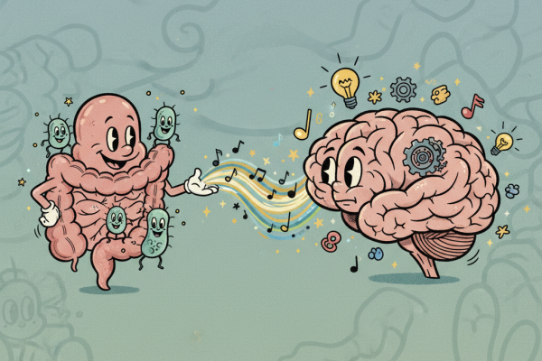 Illustration for How Your Gut Microbiome Actually Affects Brain Health