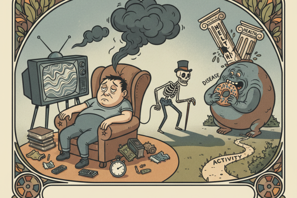 Illustration for The Hidden Dangers of Sedentary Behavior (Even If You Exercise)