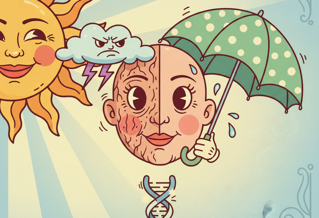Illustration for How UV Rays Actually Damage Skin (And What Science Says Protects It)