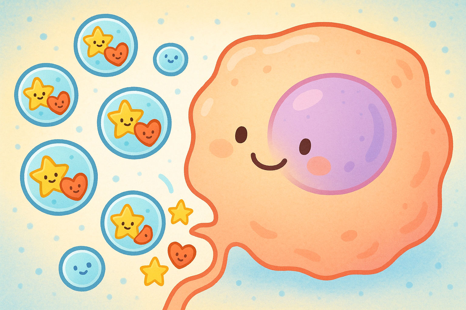 Plants can create tiny 'delivery bubbles' called exosome-like nanoparticles. These bubbles carry helpful plant compounds directly into our body's cells, like a microscopic package delivery service, which can explain some of the strong effects of fresh herbs.