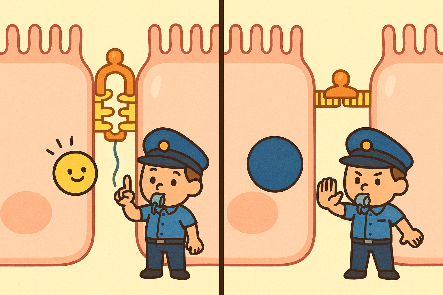 Meet Zonulin, the traffic cop of your intestines! This protein helps open and close the tight junctions between your gut cells, allowing necessary nutrients to pass through at the right time.