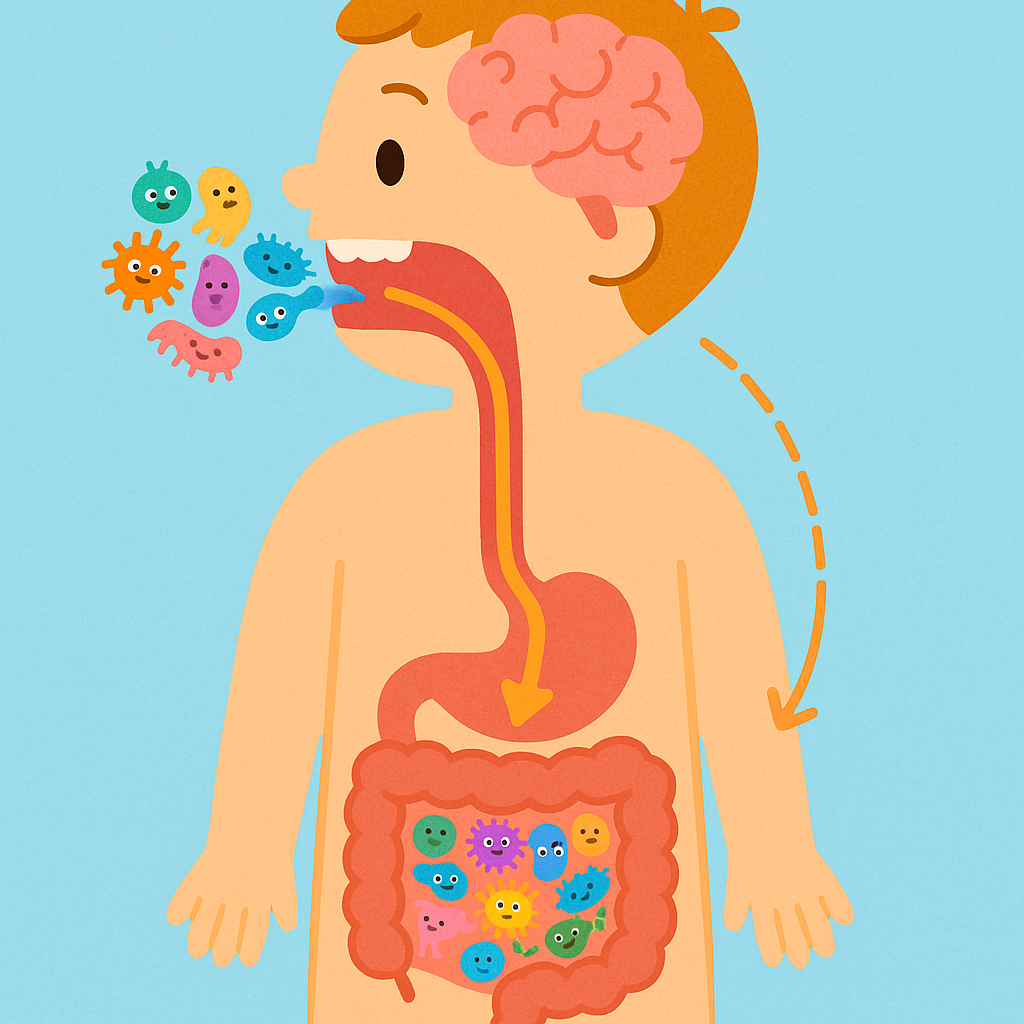 Oral bacteria don't stay in your mouth! They can travel to your gut and even influence your brain health, highlighting the connection between your oral, gut, and brain microbiomes.