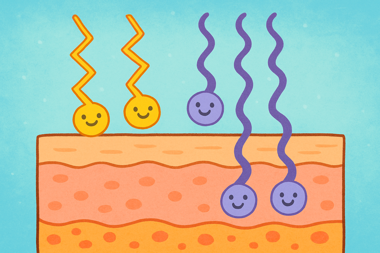 UVA rays penetrate deeply into the skin, contributing to aging, while UVB rays primarily affect the outer layers and cause sunburn.