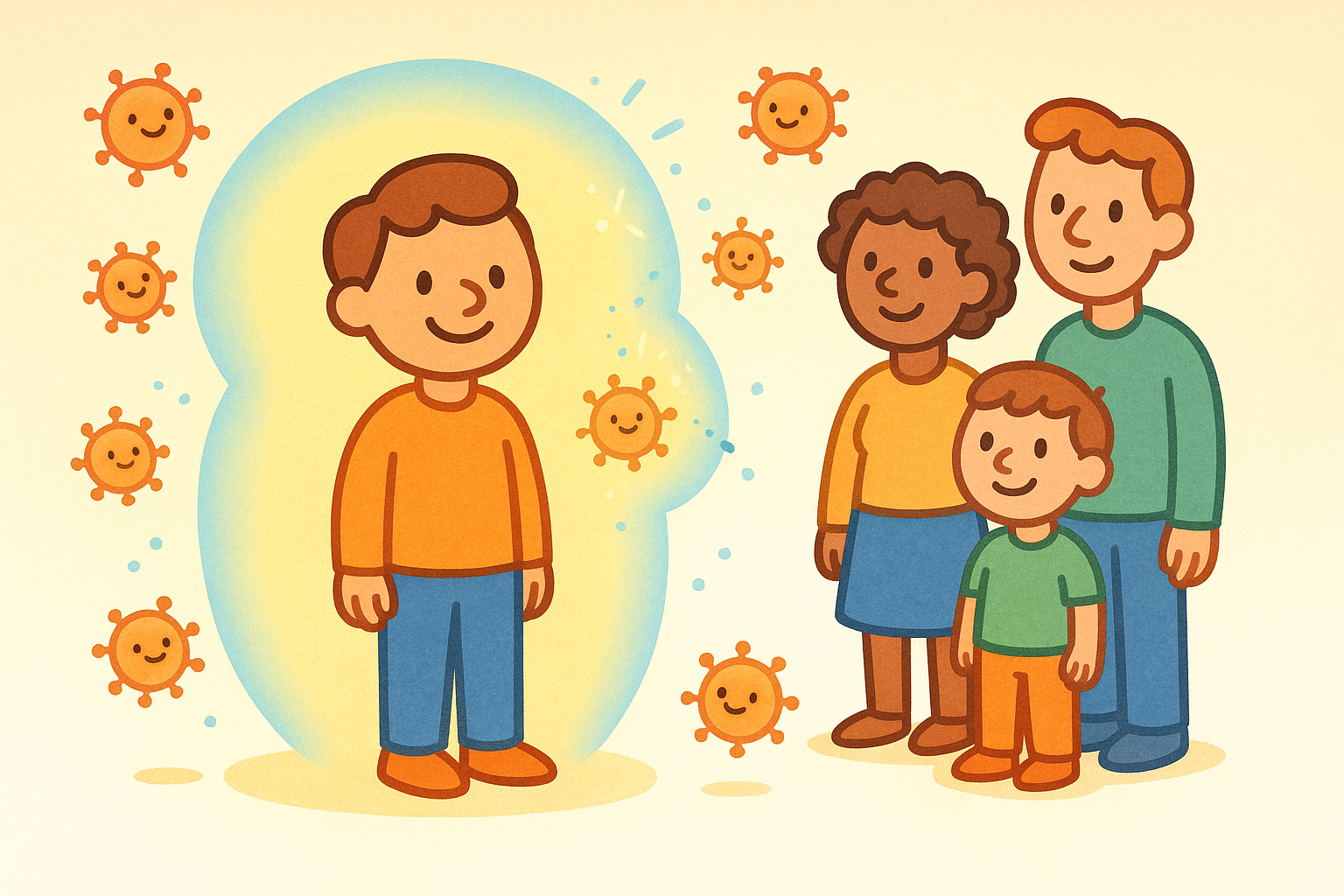 Vaccination directly protects the person who gets the shot. It also helps create a 'shield' for the community, offering some indirect protection to those around them by reducing the overall spread of the virus.