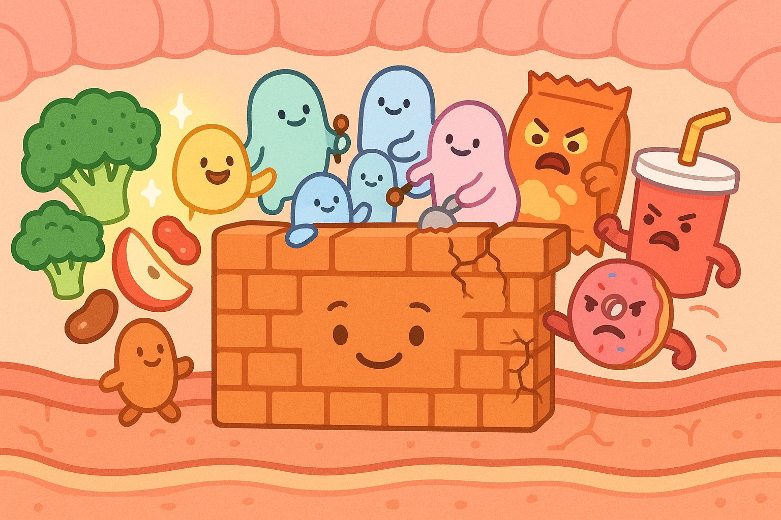 Your gut lining acts like a protective barrier. Eating fiber-rich anti-inflammatory foods strengthens this barrier by feeding helpful gut bacteria, keeping harmful substances out.