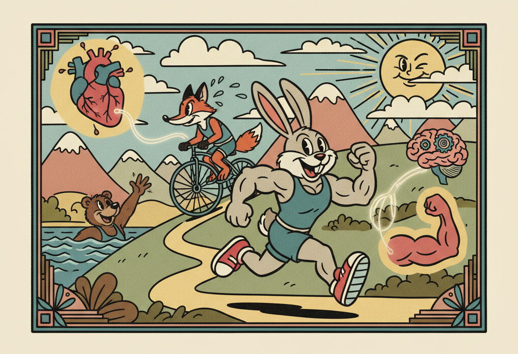 Illustration for How Endurance Training Actually Changes Your Body and Brain