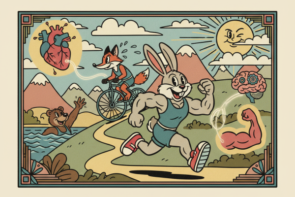 Illustration for How Endurance Training Actually Changes Your Body and Brain