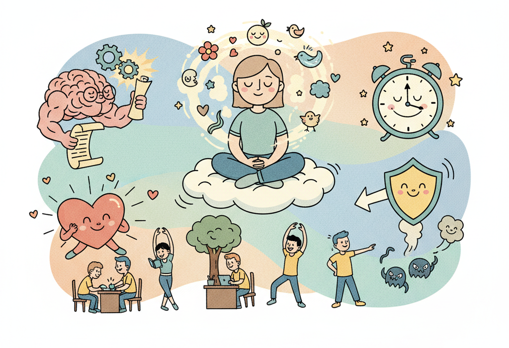 Illustration for What Science Actually Says About Meditation and Mindfulness