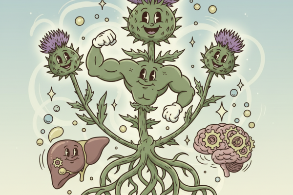 Illustration for What Science Actually Says About Milk Thistle Benefits