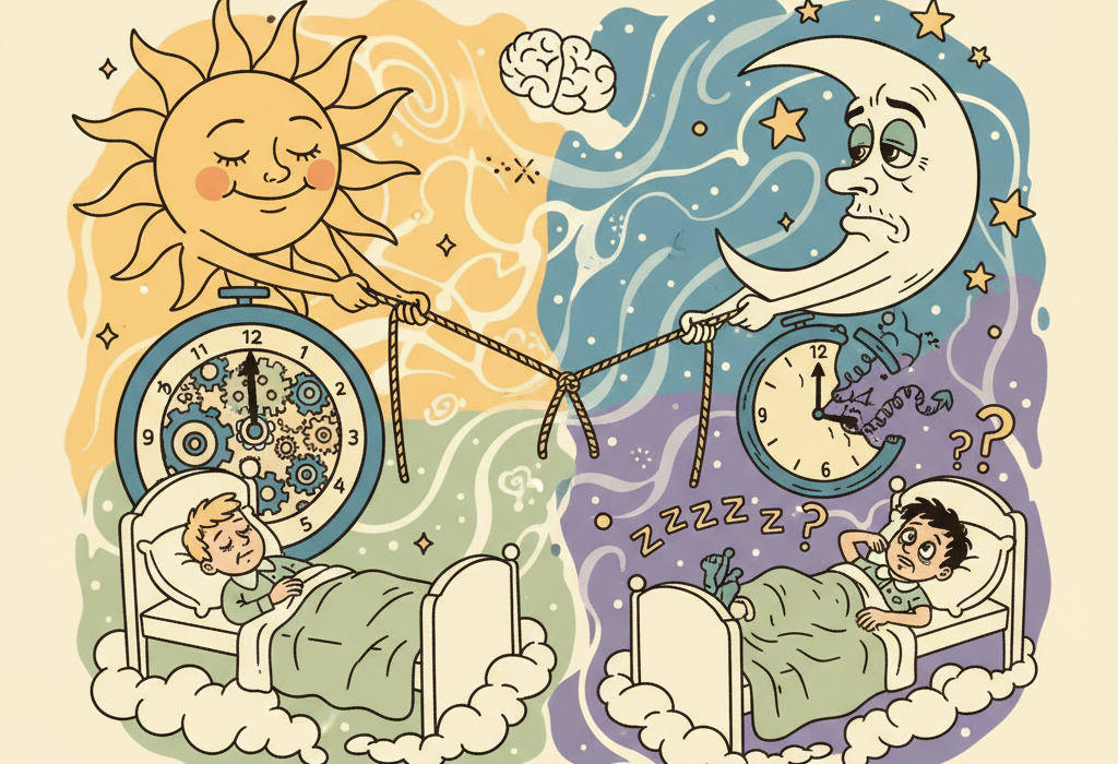 Illustration for How Your Circadian Rhythm Controls Sleep (And What Science Says About Fixing It)