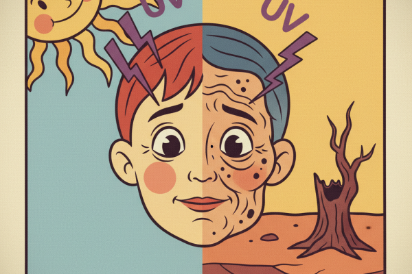 Illustration for The Science of Skin Aging: How UV Damage Happens and What Actually Works