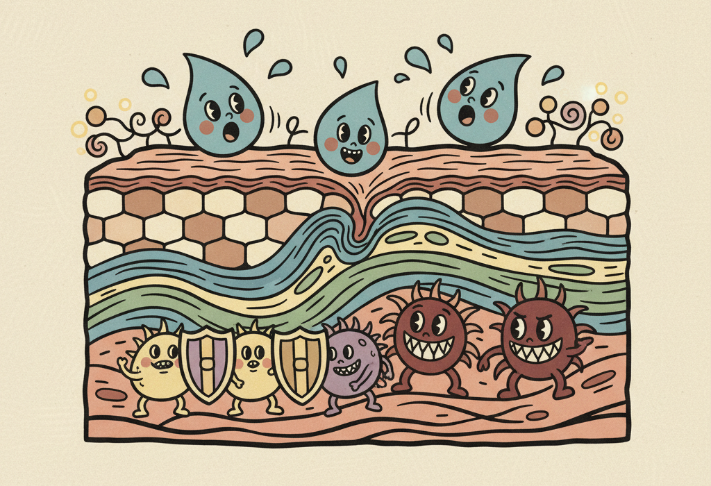 Illustration for How Your Skin Barrier Actually Works: What the Science Shows