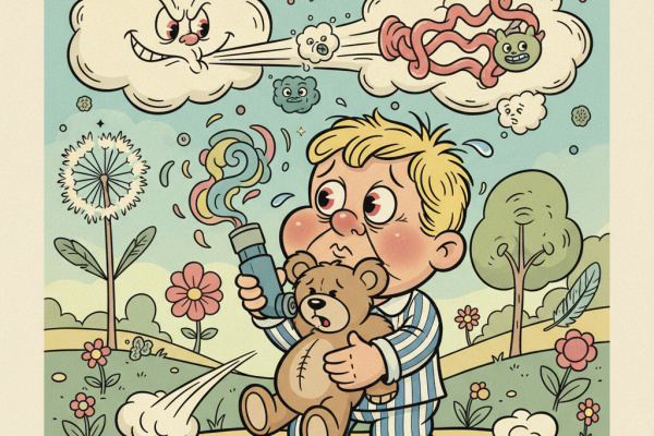 Illustration for Why Do Some Children Develop Allergies and Asthma? What the Latest Science Shows