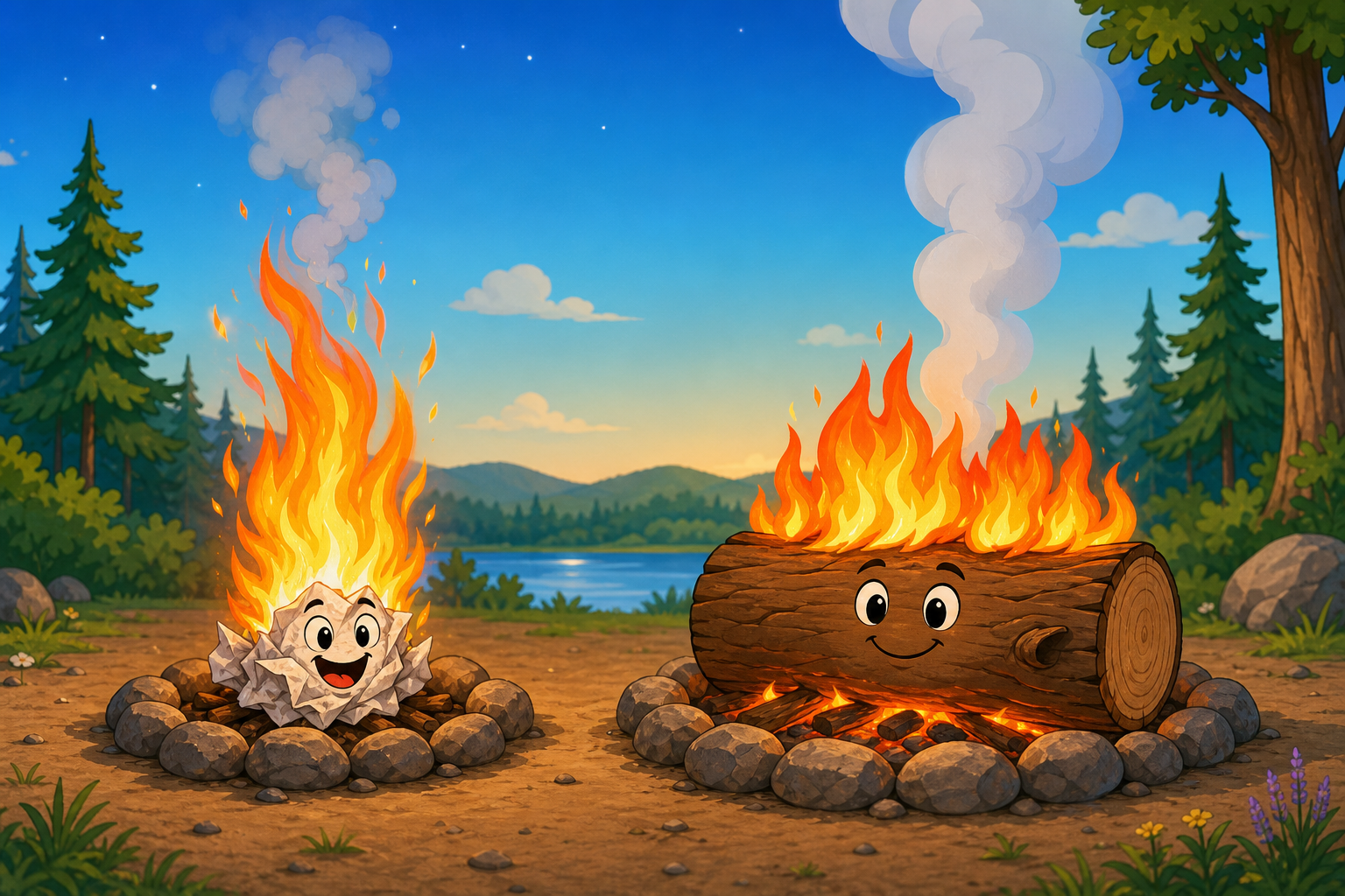 High GI foods are like dry paper, burning quickly for a short energy burst. Low GI foods are like oak logs, providing a slow, steady, and long-lasting energy release.